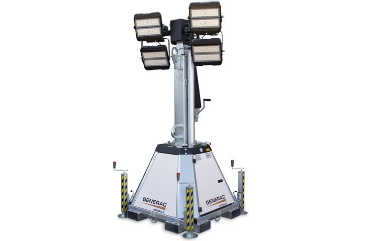 PRAMAC-Generac CTF 10 elektrischbetriebener Lichtmast