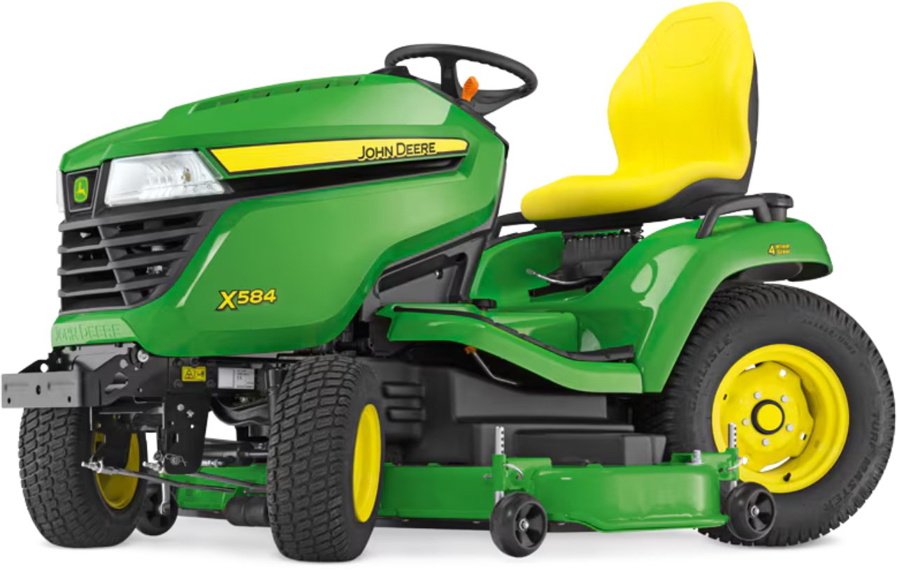 John Deere Rasentraktor X584 mit 137 cm Accel Deep Mähwerk