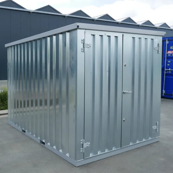 Lagercontainer 3×2 Meter Galvanisiert Doppeltüren Kurze Seite – Bild 3
