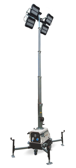 PRAMAC-Generac Linktower T4 elektrischbetriebener Lichtmast – Bild 2