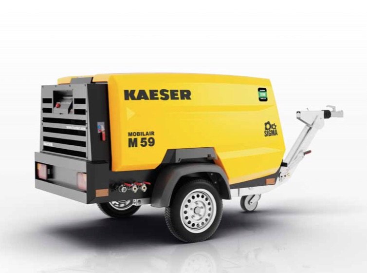 KAESER MOBILAIR M59 – Baukompressor mit Stromerzeuger 8,5 kVA mobil
