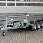 Humbaur HTK 3500.41 STAHL Tridem 3 Achser NEU – Stahlbordwand Schwarz
