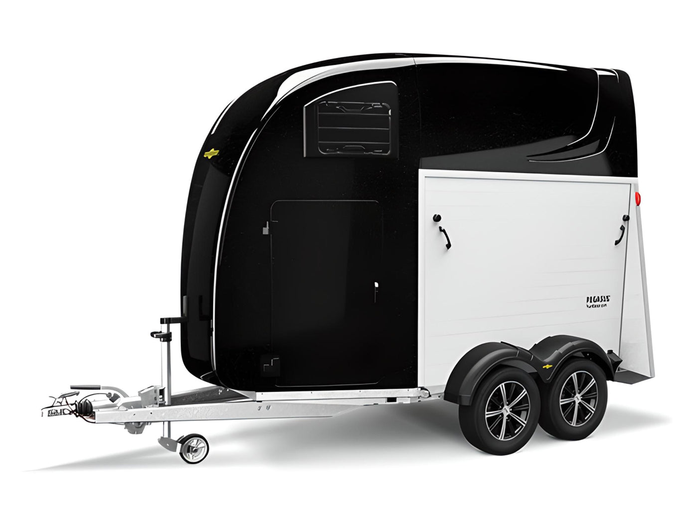 Humbaur Pegasus 2400 Luxus-Pferdeanhänger | Aerodynamischer Poly-Aluaufbau – Bild 2
